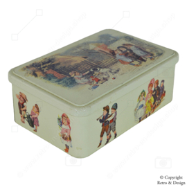 Timeless Charm! Vintage Rectangular Biscuit Tin from Massilly