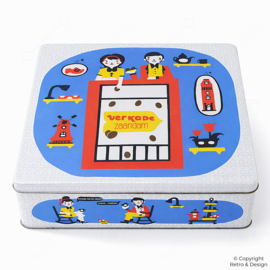 Verkade Zaandam Biscuit Tin – Square Storage Tin (Post-2010)