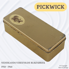 Boîte à thé vintage Douwe Egberts Pickwick avec diligence