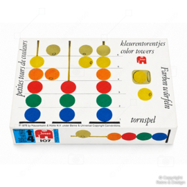 Vintage Jumbo Kleurentorentjes – Educatief Houten Kinderspel ca. 1970