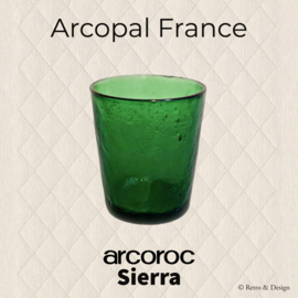 Arcoroc Sierra glassware, drinking glasses in green