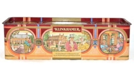 Vintage tin for gingerbread made by Klinkhamer, Groningen, with nostalgic images