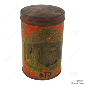 Tin Biscuit Box Commemorating the Engagement of Juliana and Bernard – Heidelberg 1936