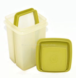 Pick A Deli - Kunststof vintage tafelzurenpot, Augurkenhouder van Tupperware in groen