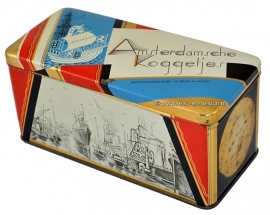 Vintage koekblik Amsterdamse koggetjes