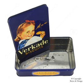 Vintage Verkade Cookie Tin: Nostalgic Eye-Catcher from the 1990s