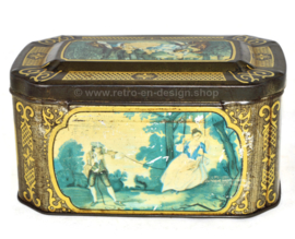 Vintage tin made by "De Gruyter goudmerk thee"