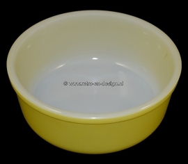 Arcopal France Opaline serving bowl or dish in yellow glass