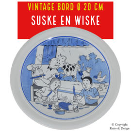 Uniek Vintage Suske en Wiske Aardewerken Bordje - Limited Edition 1990