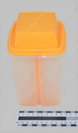 Vintage plastic transparent and yellow Tupperware pick-a-deli