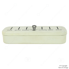 Tirelire Vintage Brabantia des années 1950-1960 – Couleur crème, complète avec clé