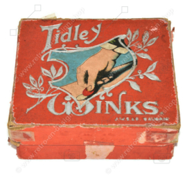 Vintage Tidley Winks oud vlooienspel, begin 20e eeuw