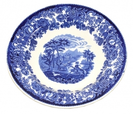 Vintage decorative plate. Petrus Regout Maastricht, Amazone