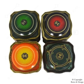 Set of Four Vintage Tea Tins for Pickwick Tea by Douwe Egberts