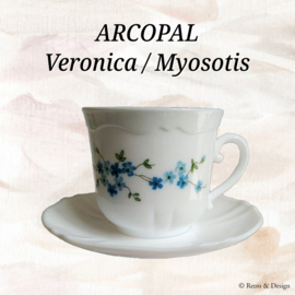 Arcopal Veronica, tasse à café avec soucoupe