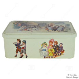 Timeless Charm! Vintage Rectangular Biscuit Tin from Massilly