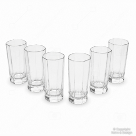 Vintage langwerpig shotglas van Arcoroc France – Octime Clear