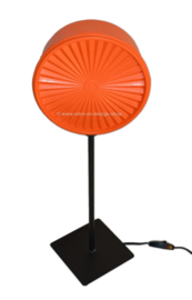 "Orange Sun" Retro-Vintage Tupperware table lamp in orange