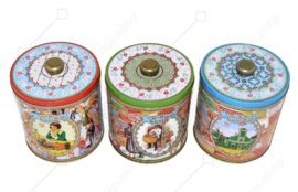 AH retro Albert Heijn retrospective. 125 years of Albert Heijn, anno 1887. Set of three tins