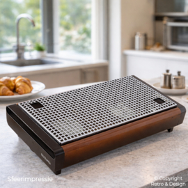 Vintage Brabantia Chafing Dish Shadow Brown – Warming Tray Model 2, 1970s