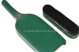 Vintage wooden broom and dustpan from the 1970s