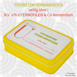 Botiquín de Primeros Auxilios Vintage para Turistas – N.V. v/h Utermöhlen & Co Ámsterdam (1950-1970)