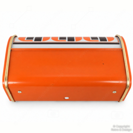 Boîte à pain vintage attribuée à Rossignol – Orange – Années 1970
