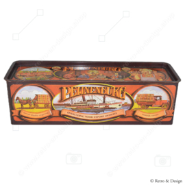 "Authentiek Vintage Bewaarblik voor Peijnenburg Ontbijtkoek: Geniet van Nostalgie en Smaak!"