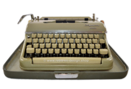 Vintage Olympia Monica Portable Typewriter, Made in West Germany