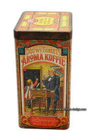 Vintage Douwe Egberts caja de almacenamiento para un paquete de café Aroma
