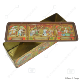 Boîte étain vintage pour pain d'épices Peijnenburg, anniversaire 1883-1983