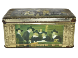 Vintage cigars tin by "ERNST CASIMIR" with depictions of paintings by Rembrandt