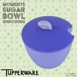 Vintage: Tupperware "Moments" suikerkommetje in lichtpaarsblauw