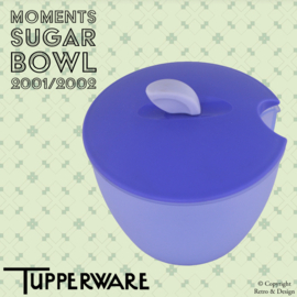 Vintage: Azucarero "Moments" de Tupperware en tono morado-azul claro