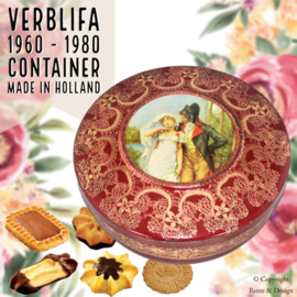 Historical Splendor: Vintage Cookie Tin with Napoleon & Joséphine - A Masterpiece by Verblifa!