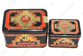 Brocante Douwe Egberts Kaffeedose Anno 1753 und Wertpunktebox