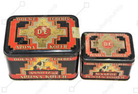​Vintage Douwe Egberts coffee tin Anno 1753 and Value points box