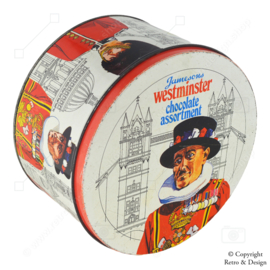 "Vintage Jamesons Westminster Chocolate Tin from 1977"