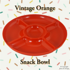 Bol à Snacks Orange Rétro – Pratique et Élégant pour Toutes les Occasions