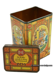 Vintage Blechdose von Douwe Egberts für eine Packung Kaffee