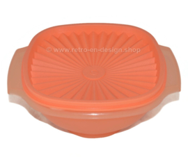 Hellorange Tupperware Servalierschale mit Sonnendeckel