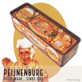 "Authentiek Vintage Bewaarblik voor Peijnenburg Ontbijtkoek: Herbeleef het Verleden met Heerlijke Smaak!"