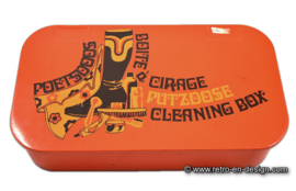 Vintage Brabantia cleaning box in orange