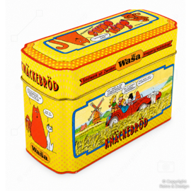 Vintage WASA Knäckebröd Bewaarblik – Jan, Jans en de Kinderen – Jan Kruis