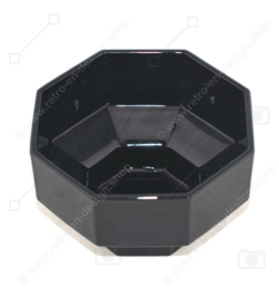 Eisbecherglas, Dessertschale mit Fuß von Arcoroc France, Octime schwarz Ø 9 cm