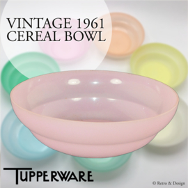 Vintage Tupperware schaaltje of kommetje voor ontbijtgranen of pudding, lila