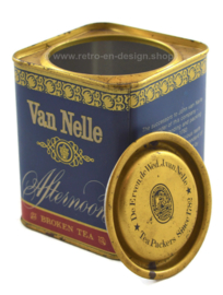 Azul, lata bote Van Nelle's Afternoon Tea, 128 gram