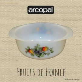 Vintage ronde ovenschaal Arcopal Fruits de France Ø 22 cm