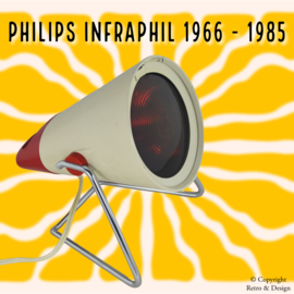 Entdecken Sie die heilende Kraft der Vintage Infraphil Infrarot-Wärmelampe von Philips, hergestellt in Holland!