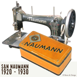 Vintage-Nähmaschinendose von Naumann & Seidel aus den 1920er bis 1930er Jahren
